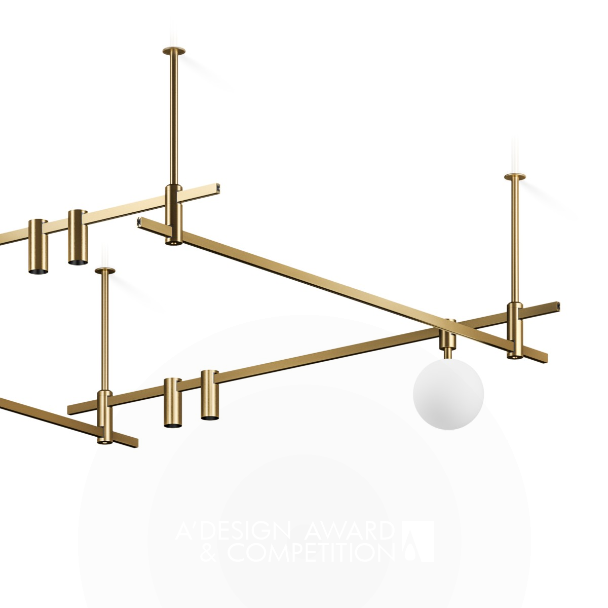 Auroom Lighting System by Alexander Vorontsov Bronze Lighting Products and Fixtures Design Award Winner 2020 