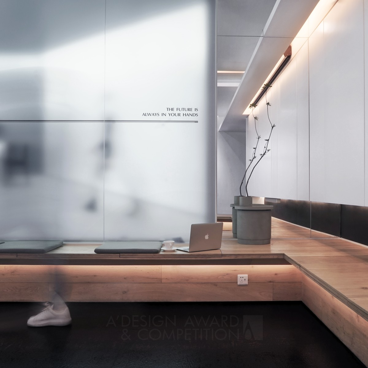 Interesting White Office by Kay Deng Silver Interior Space and Exhibition Design Award Winner 2020 