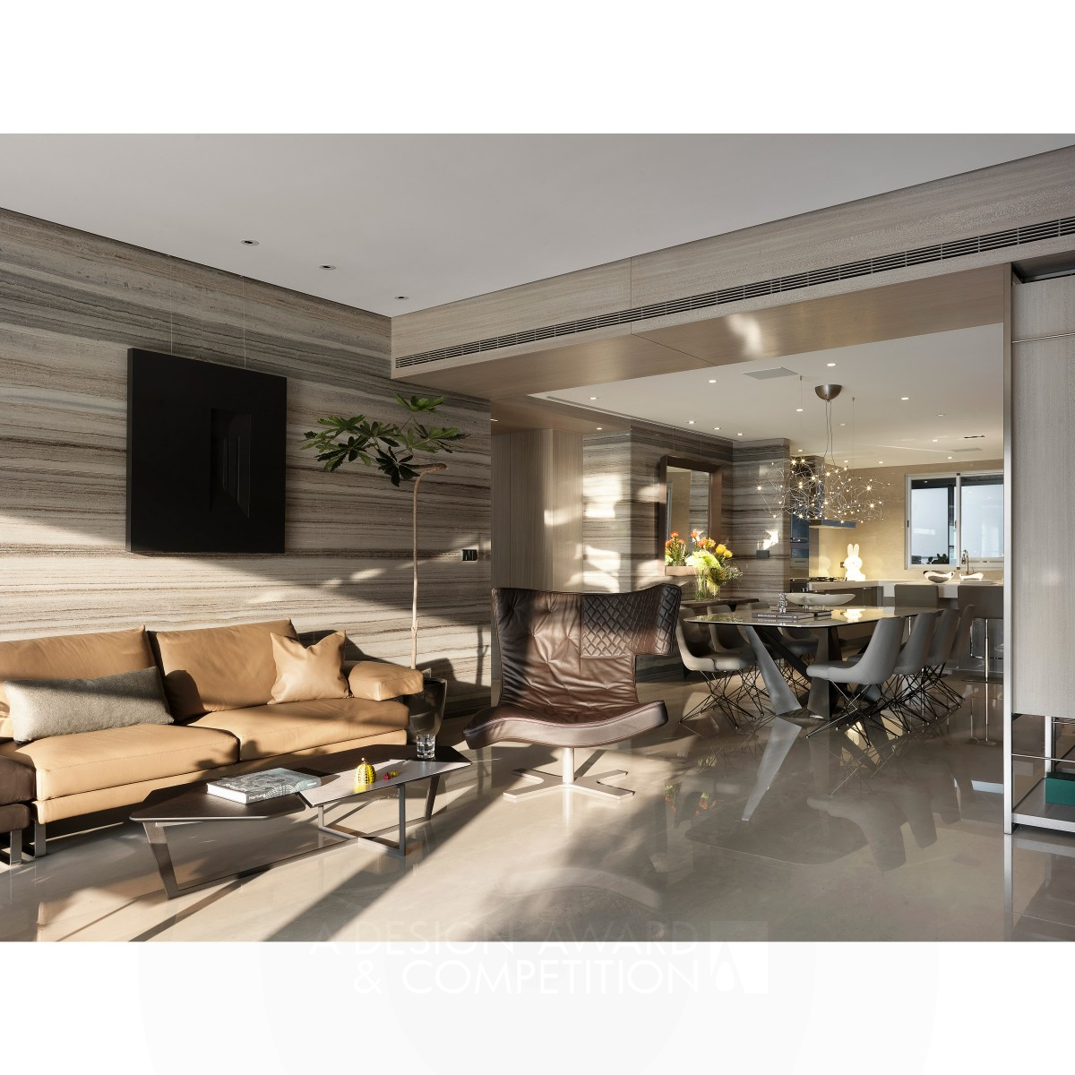 Home to Modern Art Residential Apartment by Mick Space Interior  Design Bronze Interior Space and Exhibition Design Award Winner 2020 