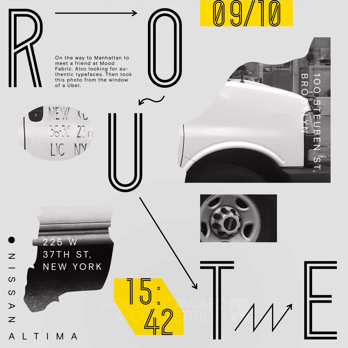 Route Poster by Adao Liu Bronze Graphics, Illustration and Visual Communication Design Award Winner 2020 