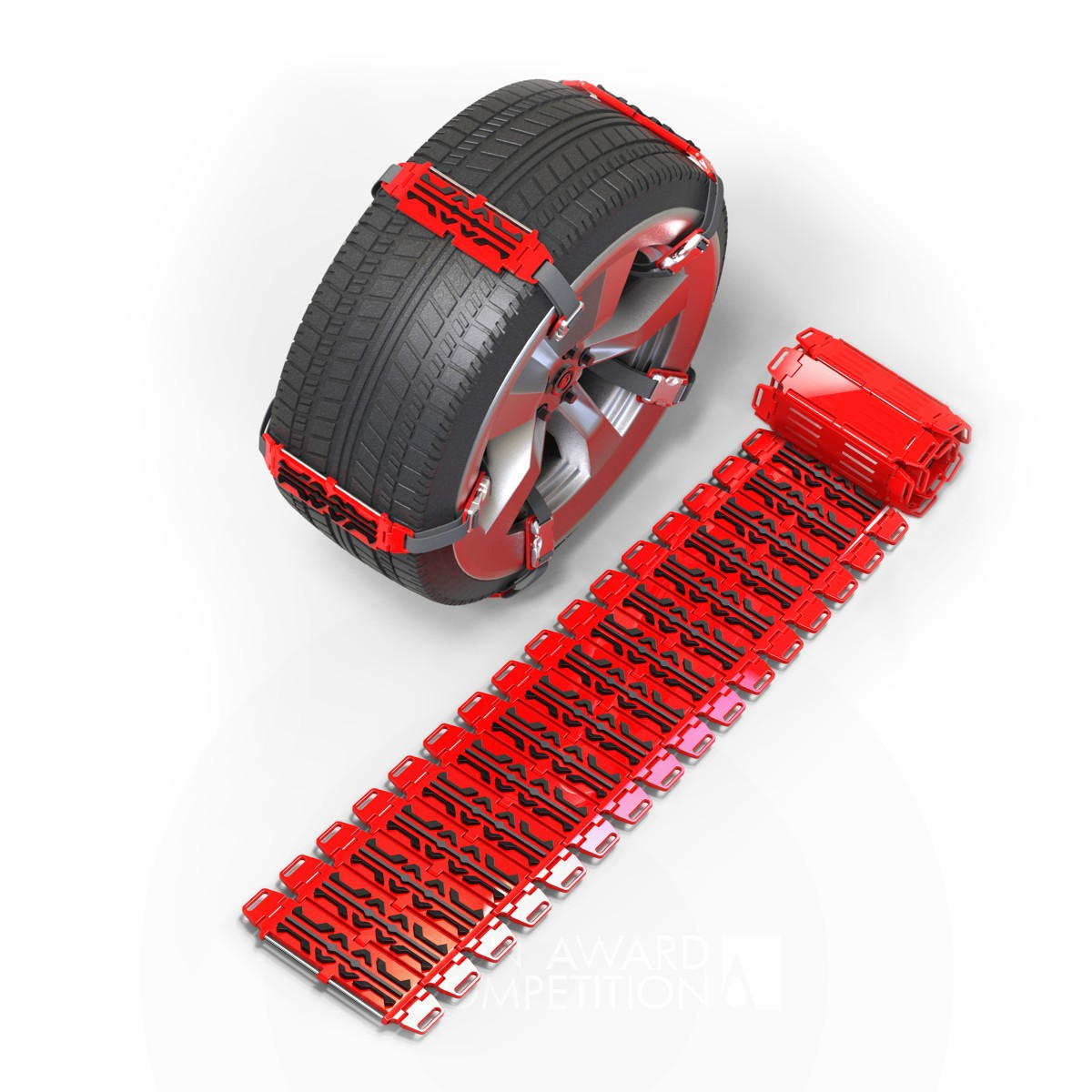 Multifunctional Snow Chains Rescue and Safety by Lu Xun Academy of Fine Arts Iron Vehicle Parts, Auto Accessories and Care Products Design Award Winner 2020 