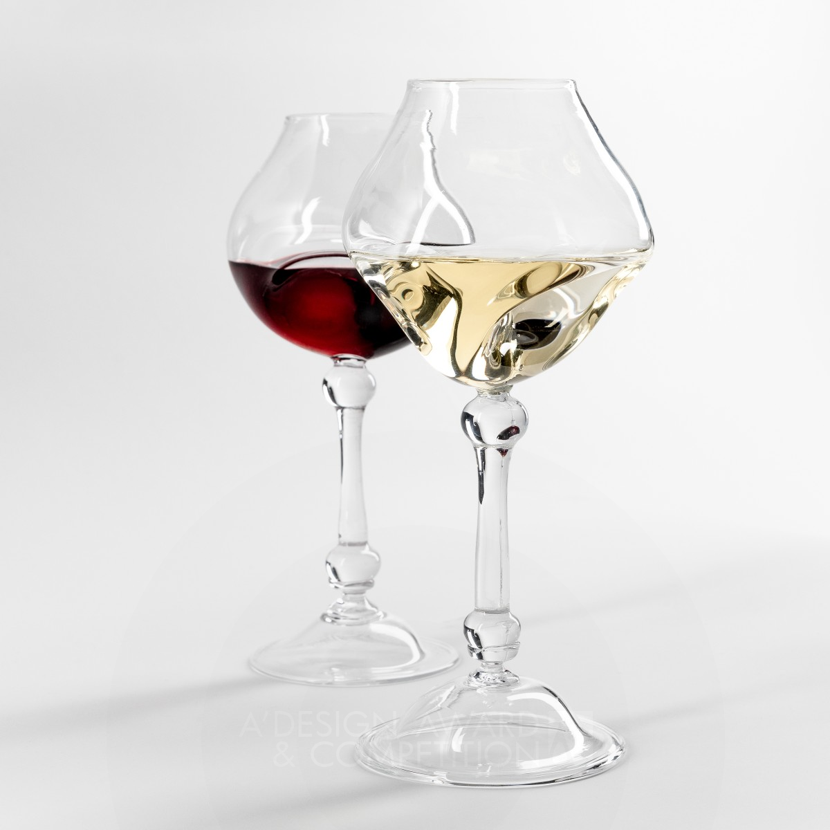 30s  Wine Glass by Saara Korppi Silver Bakeware, Tableware, Drinkware and Cookware Design Award Winner 2020 