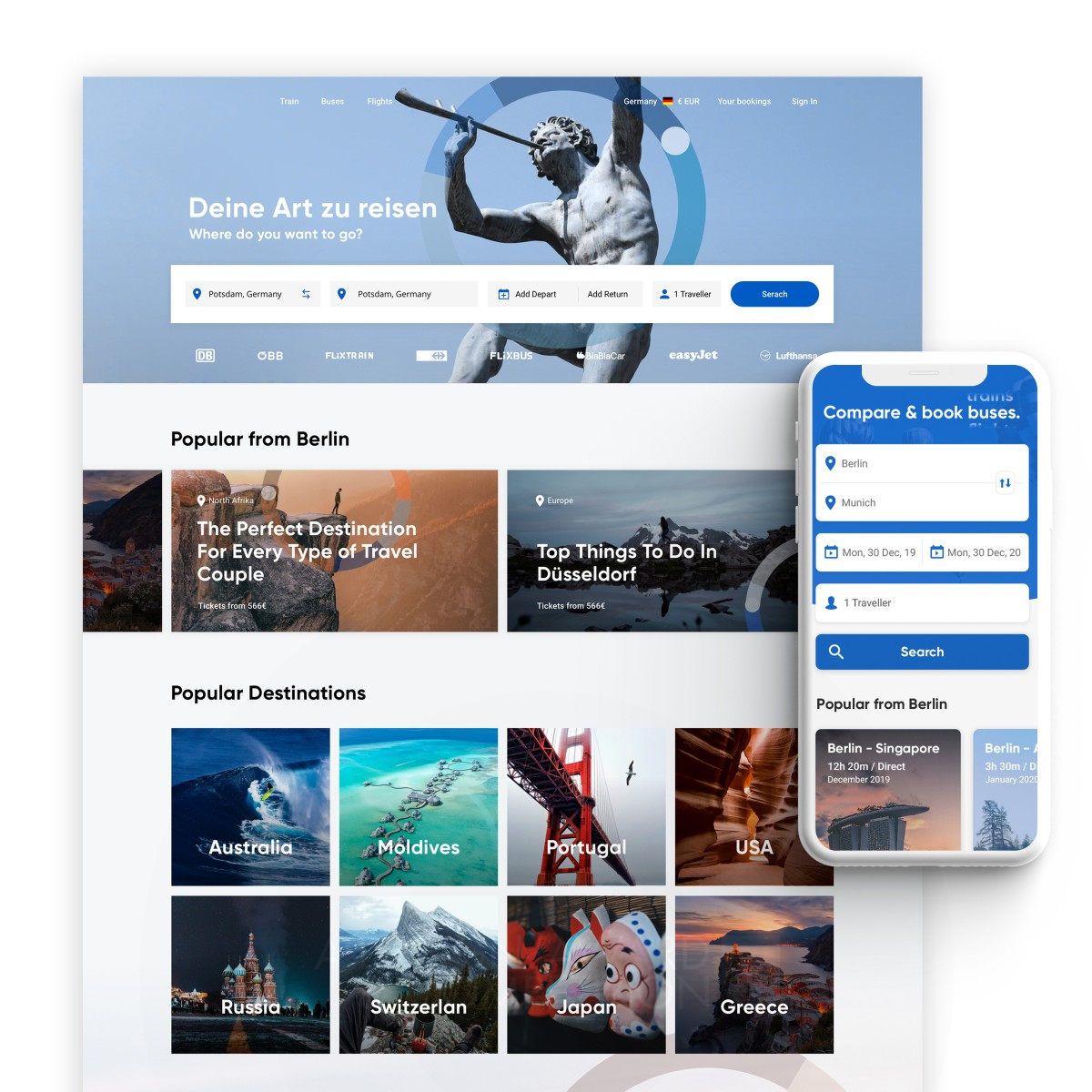 Travel Website by Saltanat Tashibayeva Silver Website and Web Design Award Winner 2020 