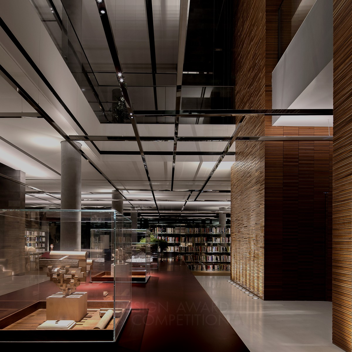 Glass Library Lighting by Licht.Associates - Jim Ho Silver Lighting Products and Fixtures Design Award Winner 2020 