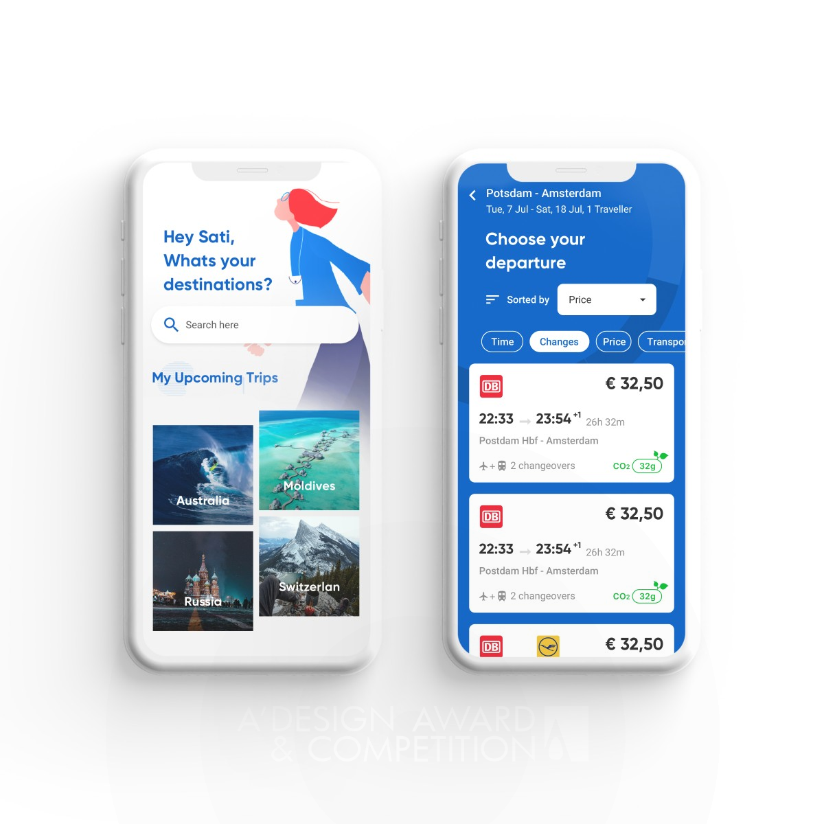 Travel Your Way Mobile Application by Saltanat Tashibayeva Bronze Interface, Interaction and User Experience Design Award Winner 2020 