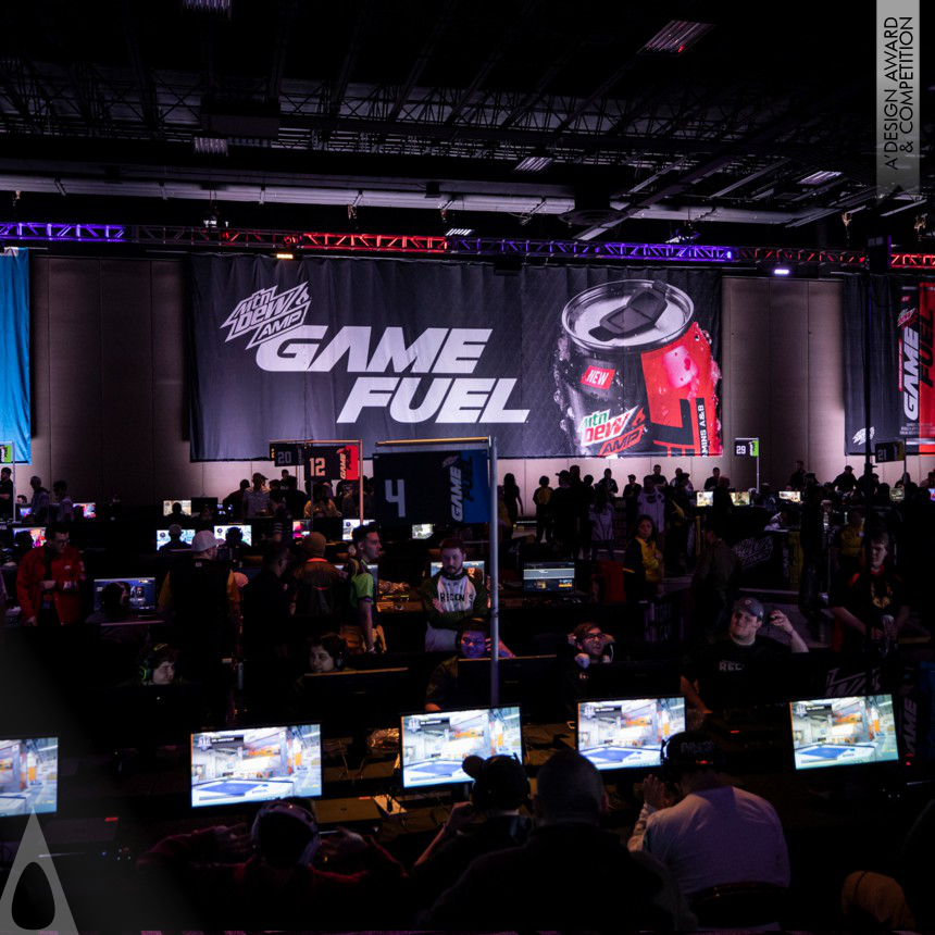 Golden Event and Happening Design Award Winner 2020 Game Fuel PRO-AM Consumer Experience Experiential 