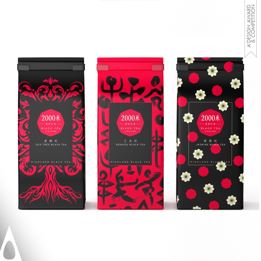 Silver Packaging Design Award Winner 2020 2000 meters Black Tea 