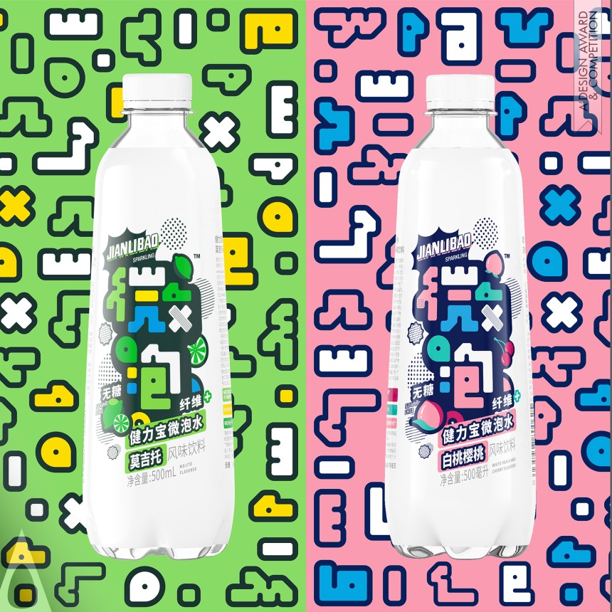 Silver Packaging Design Award Winner 2020 Jianlibao Wepop Sugar-free Sparkling Water 