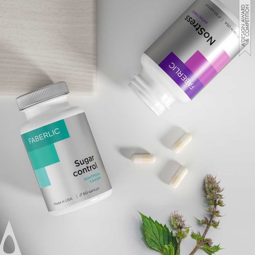 Dmitry Kultygin's Faberlic Supplements Packaging Concept