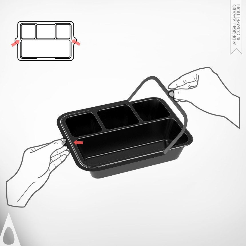 Iron Disposable and Single-Use Product Design Award Winner 2020 The Portable Lunch Box 