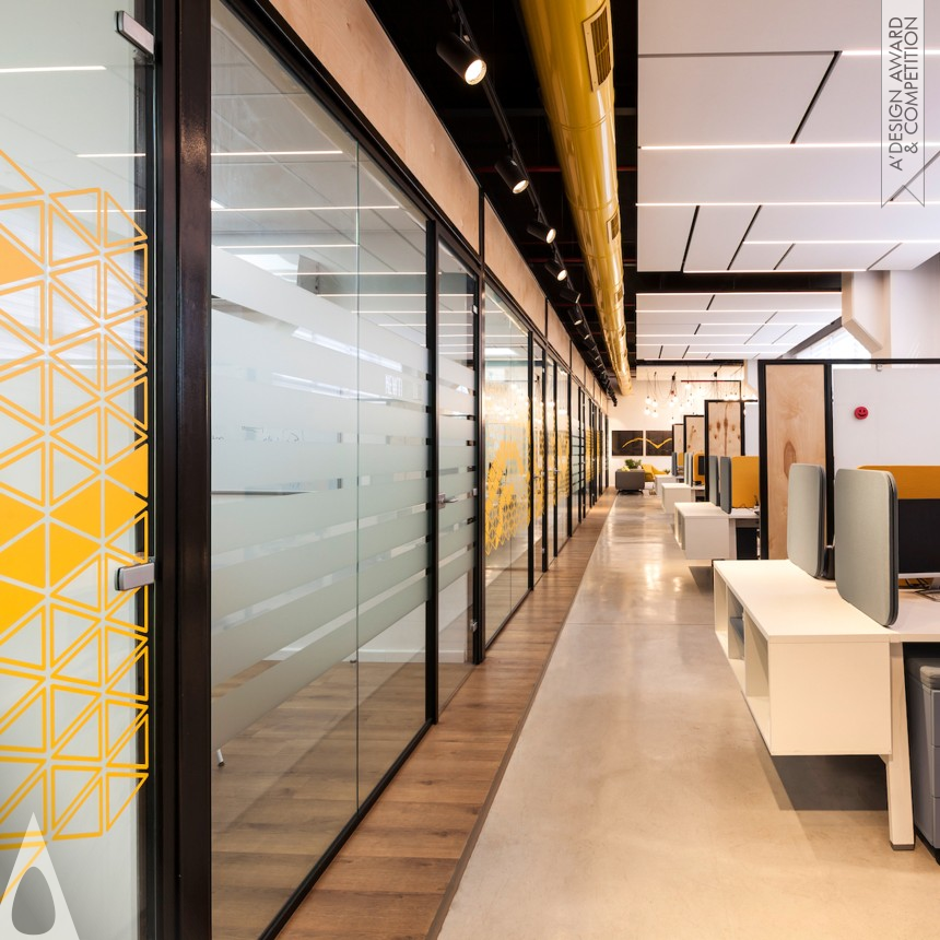 Bronze Interior Space and Exhibition Design Award Winner 2020 Upbeat Design High-Tech Office Premises  