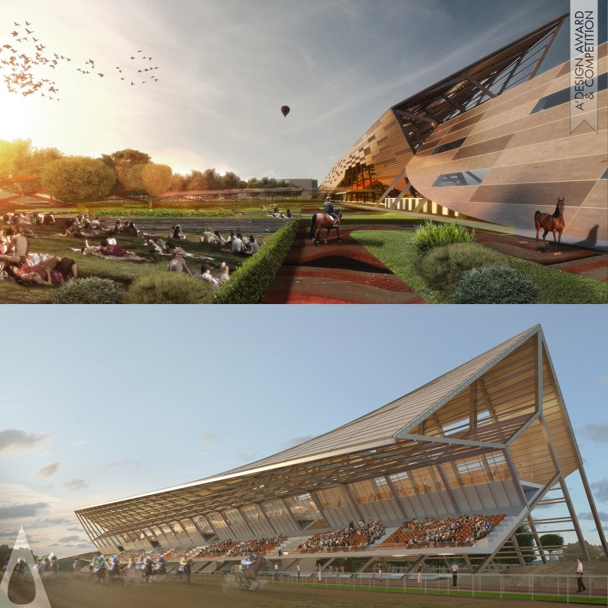 Golden Landscape Planning and Garden Design Award Winner 2020 Sorec Horse Park Grandstand 