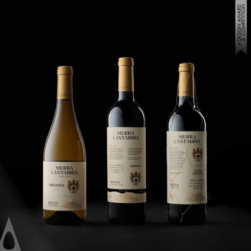 Silver Packaging Design Award Winner 2020 Sierra Cantabria Wine Family 