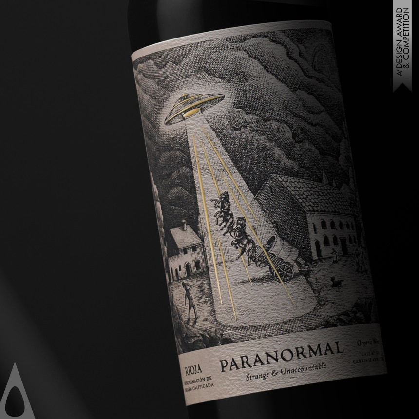 Golden Packaging Design Award Winner 2020 Paranormal Wine Family  