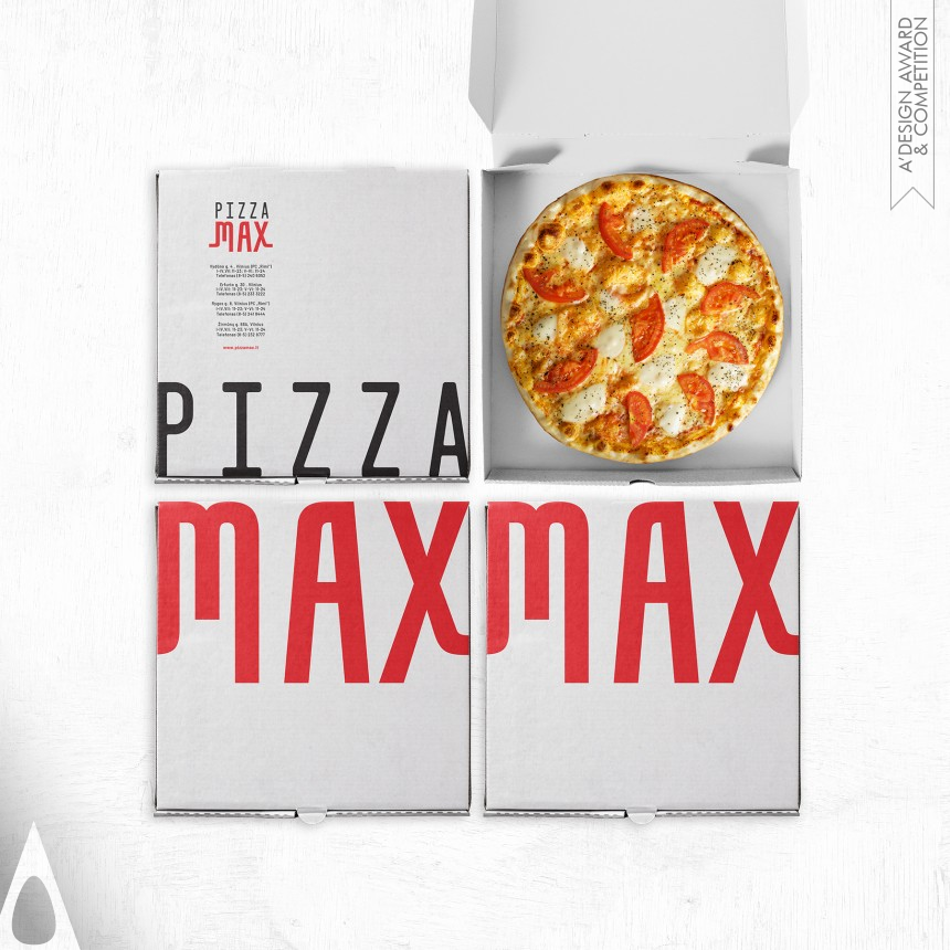 Bronze Graphics, Illustration and Visual Communication Design Award Winner 2020 Pizzamax Rebrand 