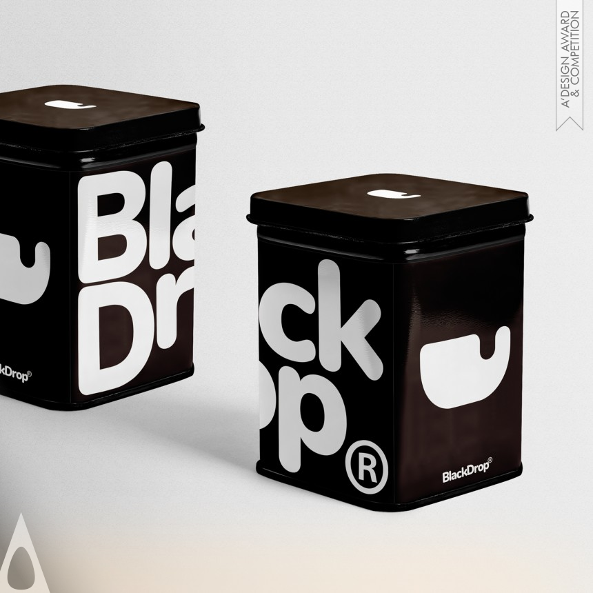 Silver Graphics, Illustration and Visual Communication Design Award Winner 2020 BlackDrop Brand Identity 