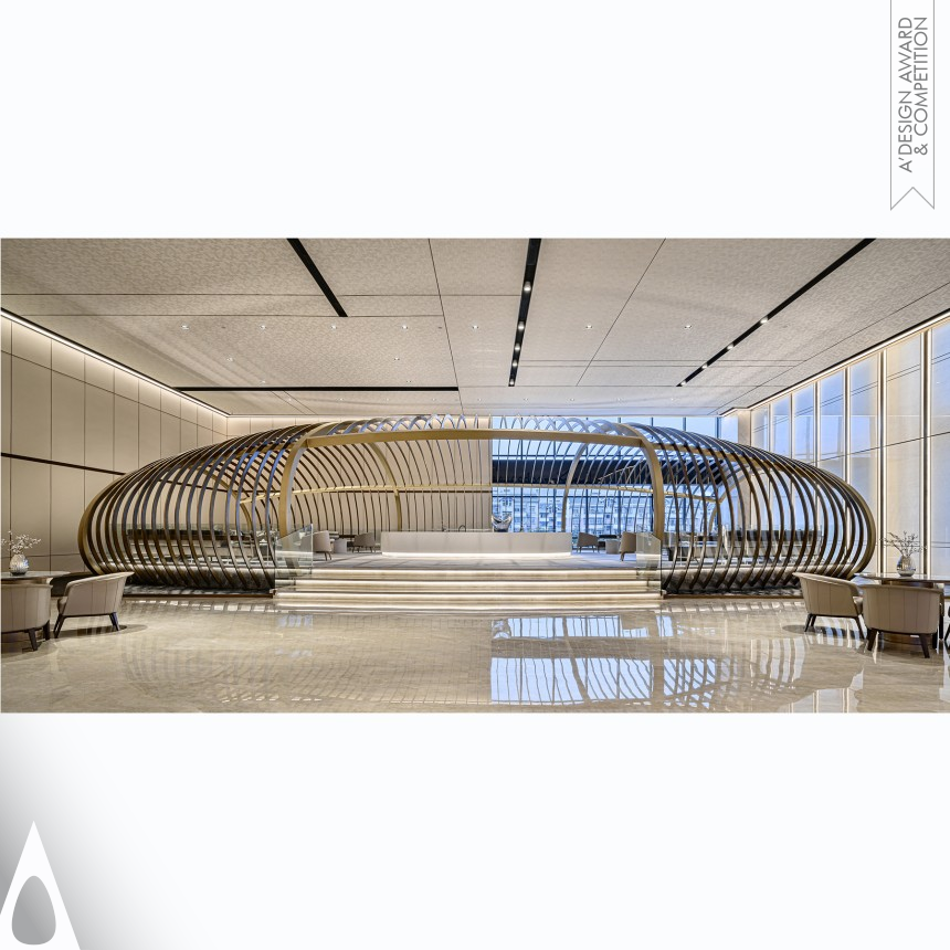 Golden Interior Space and Exhibition Design Award Winner 2020 Opus One Sales Office 