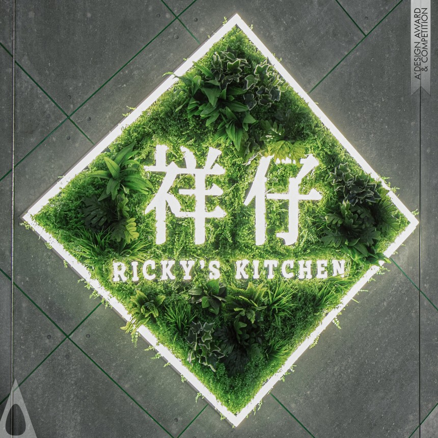 Golden Interior Space and Exhibition Design Award Winner 2020 Ricky's Kitchen Restaurant 