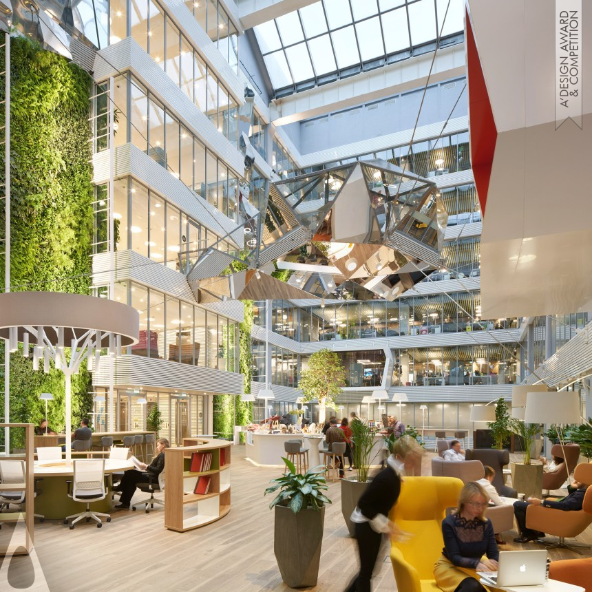 Platinum Interior Space and Exhibition Design Award Winner 2020 Sberbank Headquarters Atrium 