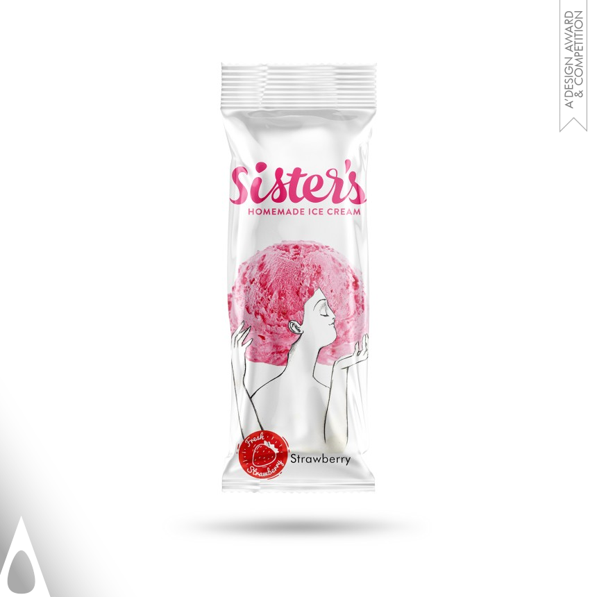 Golden Packaging Design Award Winner 2020 Sister's Ice Cream Ice Cream 