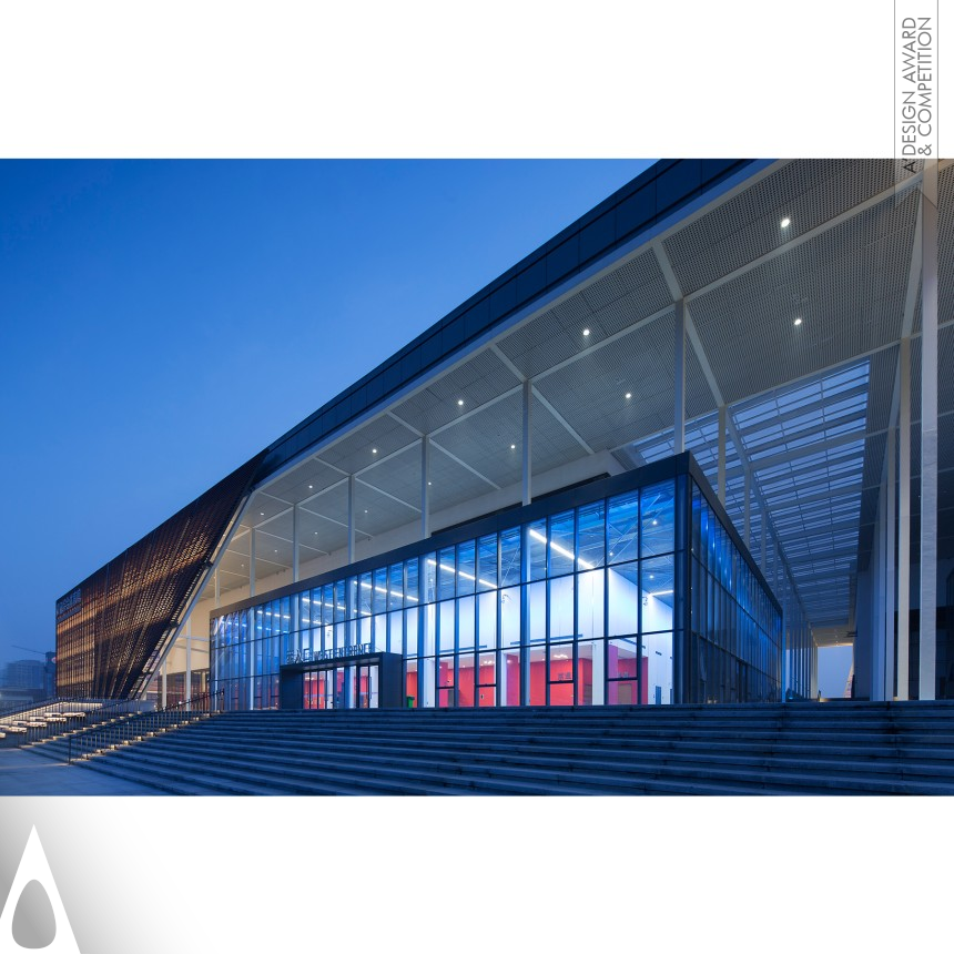 Silver Lighting Products and Fixtures Design Award Winner 2020 Yizheng Comprehensive Gymnasium Sports Center 