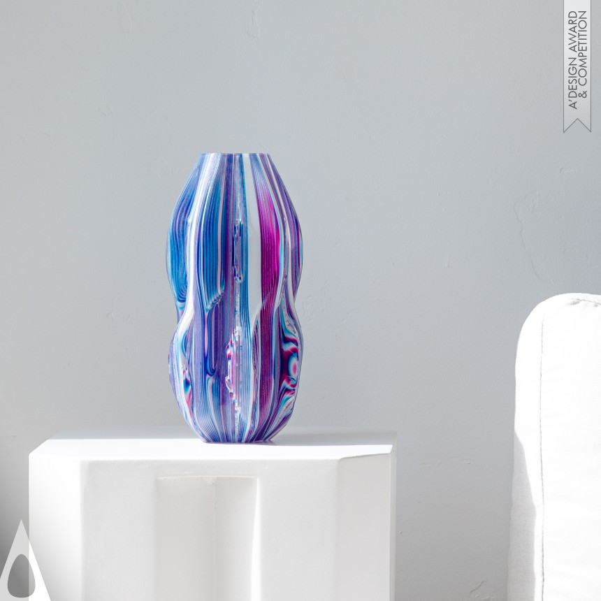 Platinum 3D Printed Forms and Products Design Award Winner 2020 Unream Voxel Printed Lamp 