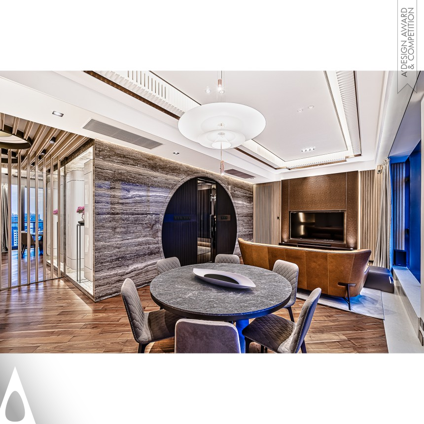 Bronze Interior Space and Exhibition Design Award Winner 2021 Orizental Private Residential Apartment 