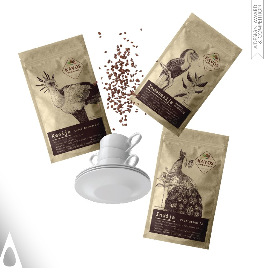 Birds and Coffee - Silver Packaging Design Award Winner