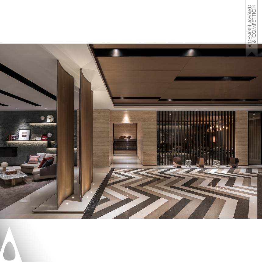 Bronze Interior Space and Exhibition Design Award Winner 2021 Fu Hua Cheng An VIP Reception 