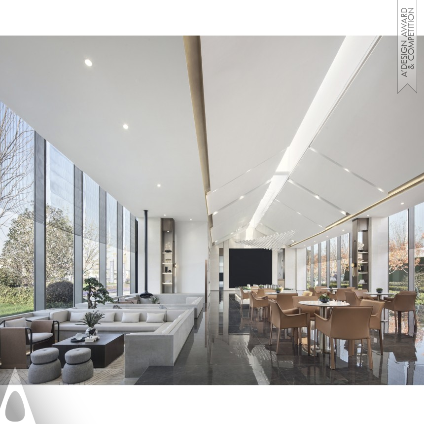 Silver Interior Space and Exhibition Design Award Winner 2021 Hongyang Kaisa Riverside Mansion Sales Center 