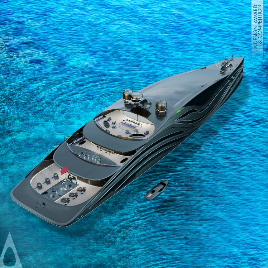 Iron Yacht and Marine Vessels Design Award Winner 2021 AQUILA Hydrogen Electric Yacht 