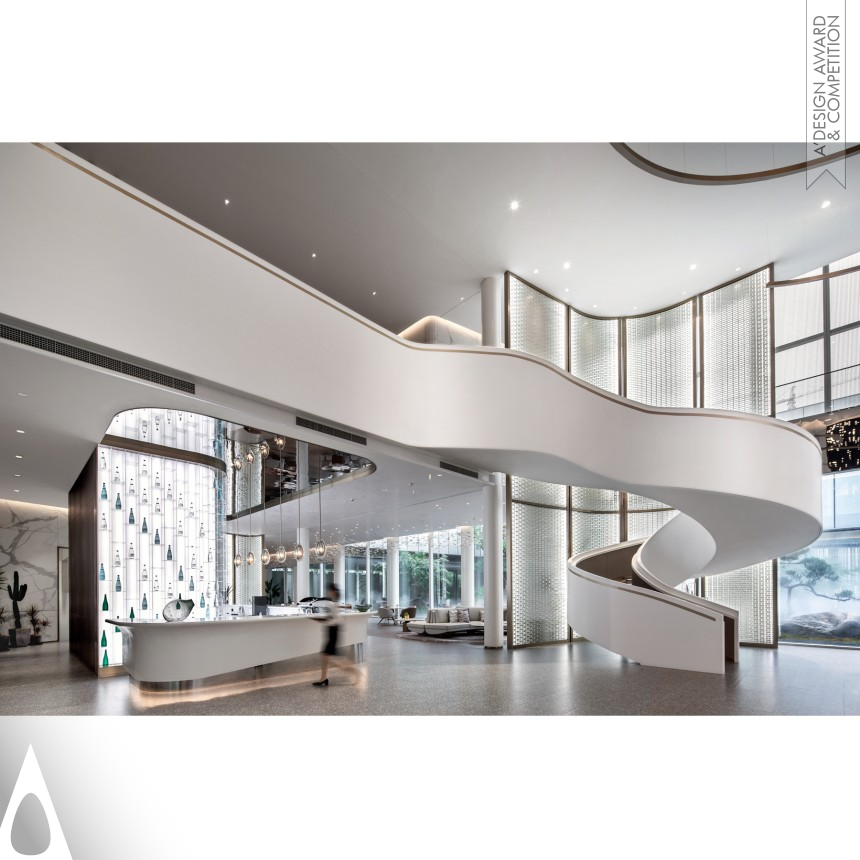 Golden Interior Space and Exhibition Design Award Winner 2021 Qianjiang House Sales Center 