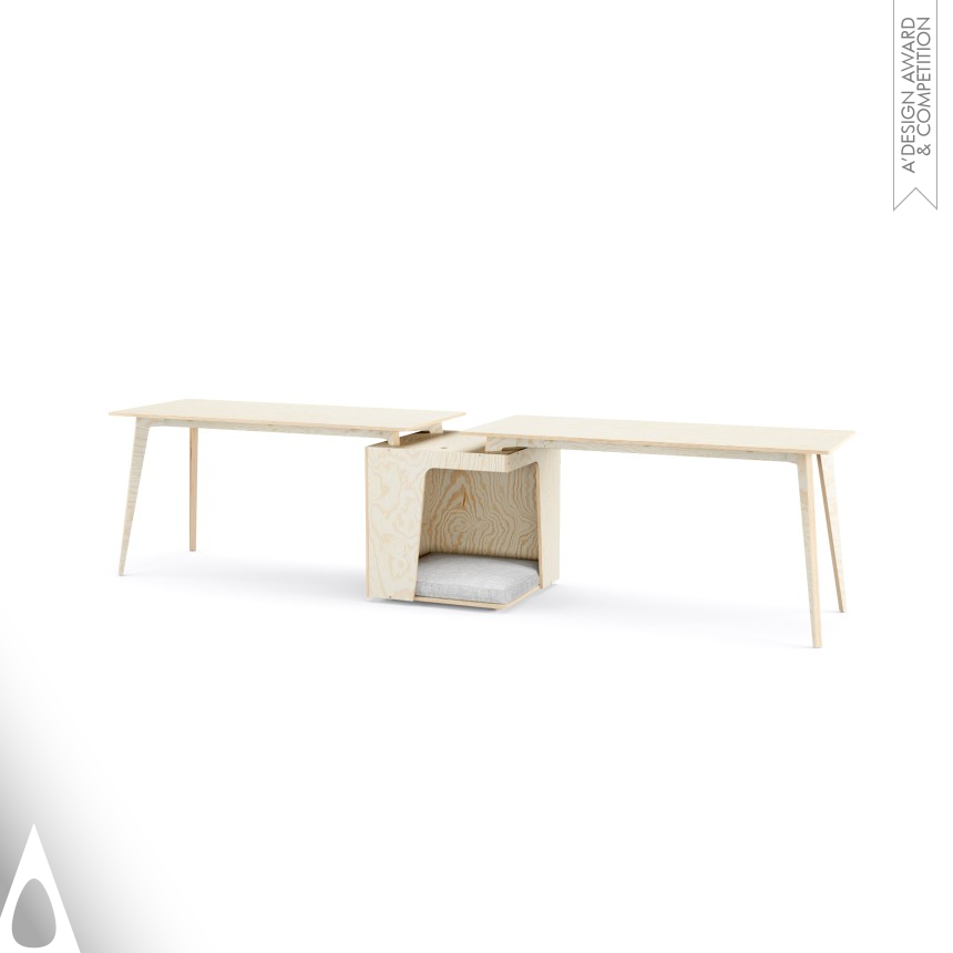 Bronze Furniture Design Award Winner 2021 Drago Desk Office Table Solution 