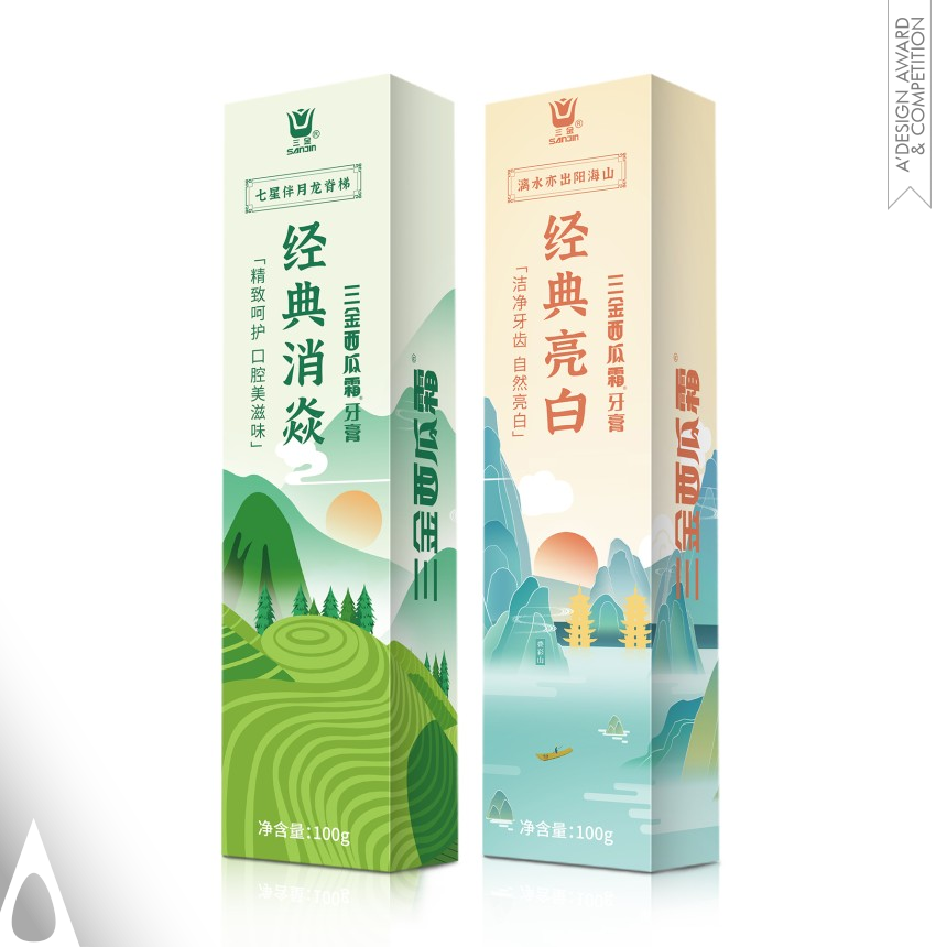 LongSheng Zhong's Display Of Guilin Scenery Toothpaste Package