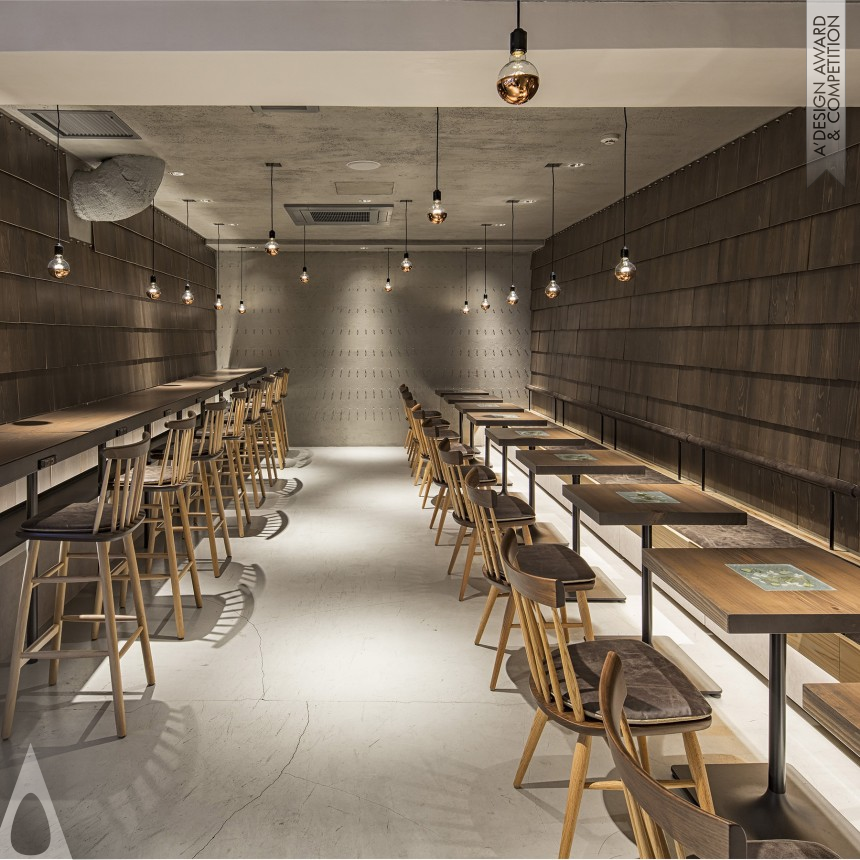 Silver Interior Space and Exhibition Design Award Winner 2021 kissa nanaha Caffe 