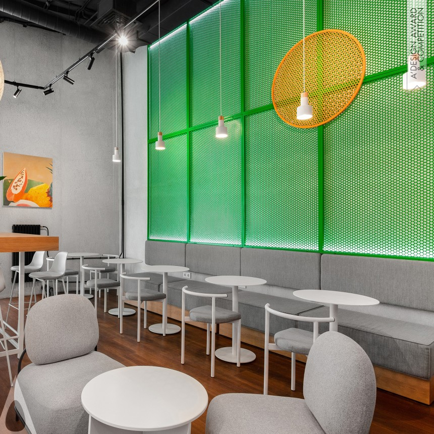 Silver Interior Space and Exhibition Design Award Winner 2021 Hello Papaya Cafe 