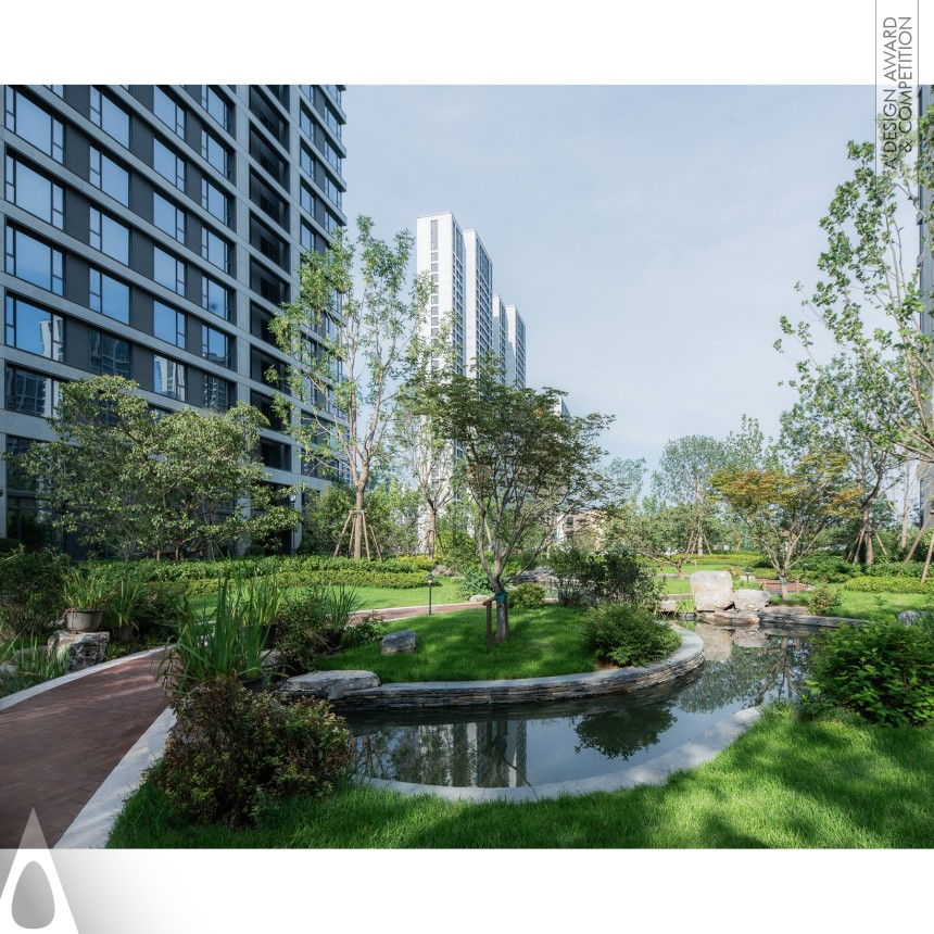 Sunac Center Residential Landscape designed by U.P.SPACE Landscape Architecture Design