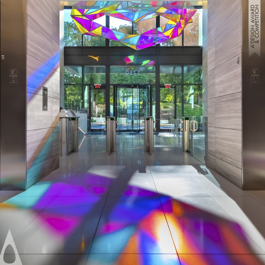 Silver Fine Arts and Art Installation Design Award Winner 2021 Evolve Lobby Art 