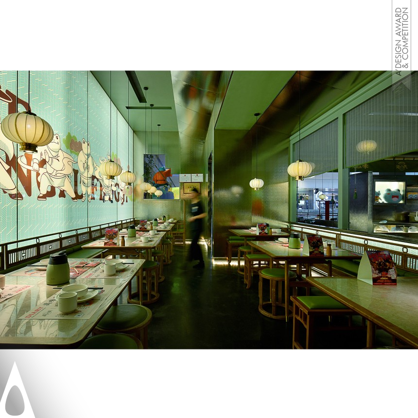 Silver Interior Space and Exhibition Design Award Winner 2021 The Kungfu Froggy Restaurant 