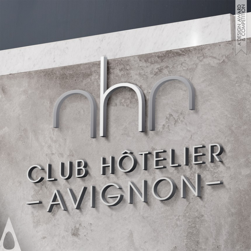 Arome Agency's Club Hotel Avignon Visual Identity