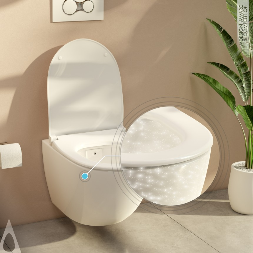 Digital Panorama's Vitra RimEx Wall Hung Series Easy Cleaning WC