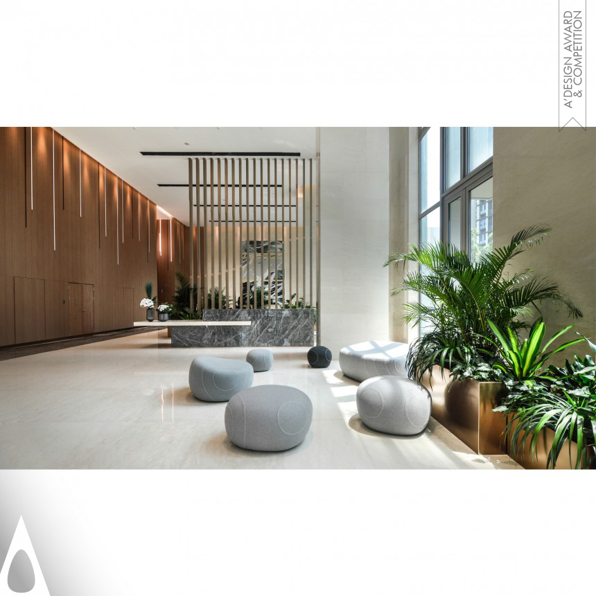 Bronze Interior Space and Exhibition Design Award Winner 2021 Urban Oasis Lobby 