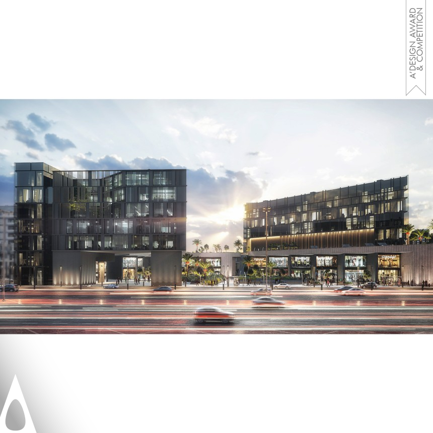 Silver Architecture, Building and Structure Design Award Winner 2021 Next Hub Mixed Use 