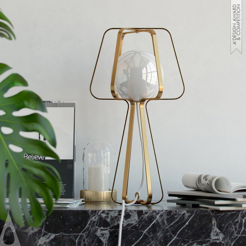 Silver Lighting Products and Fixtures Design Award Winner 2021 Silhouettes Lamp 