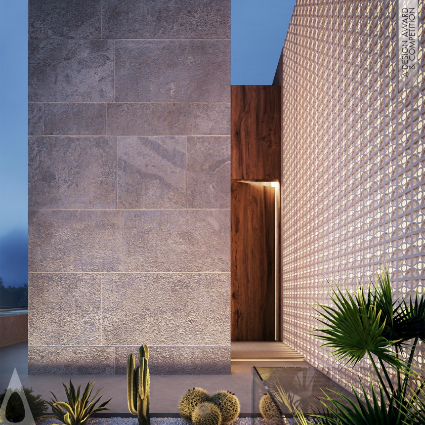 Golden Architecture, Building and Structure Design Award Winner 2021 Monolithic House Private Villa 