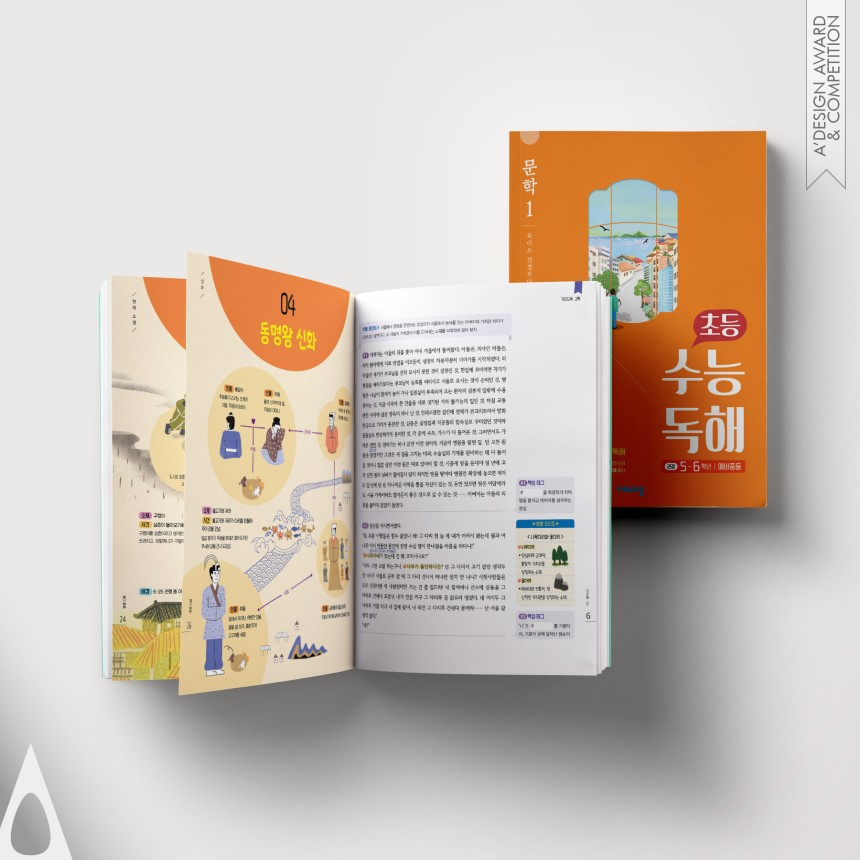 Bronze Graphics, Illustration and Visual Communication Design Award Winner 2021 SuNeungDokHae Reading Solutions Brand 