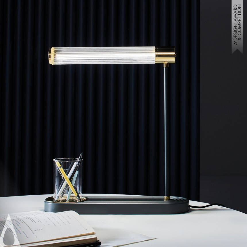 Silver Lighting Products and Fixtures Design Award Winner 2021 Astoria Table Lamp 