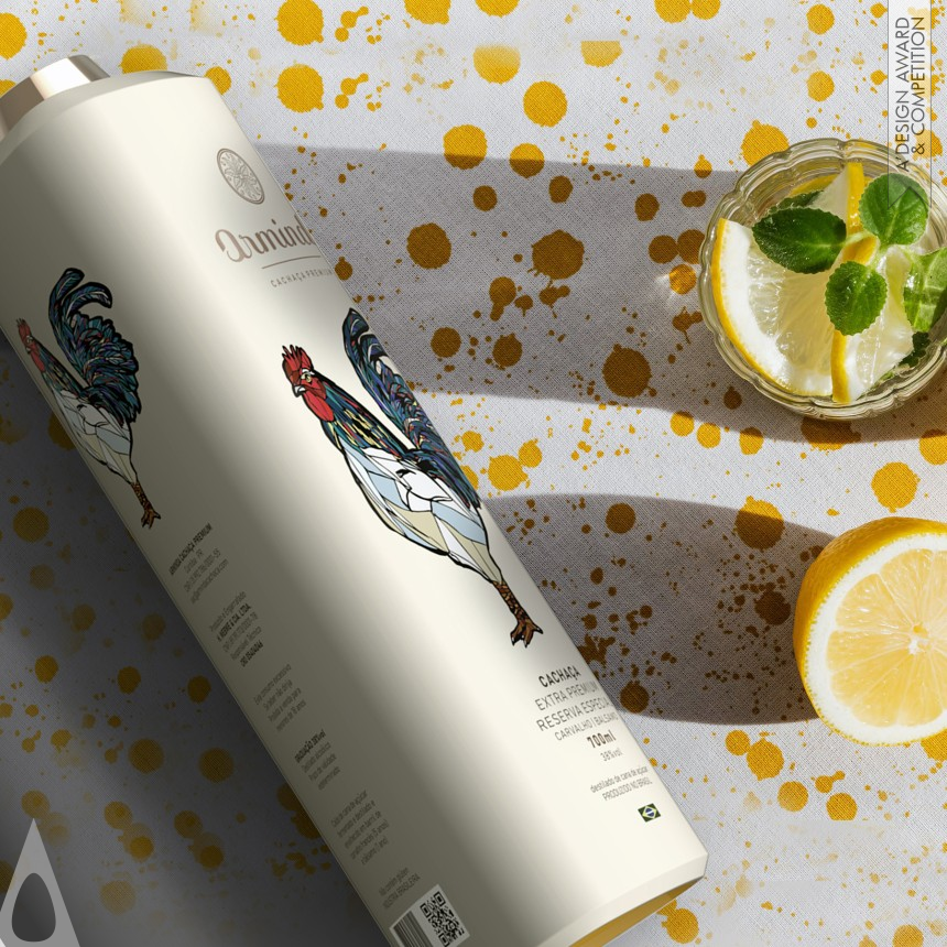 Silver Packaging Design Award Winner 2021 Arminda Cachaca Brazilian Spirit Packaging 