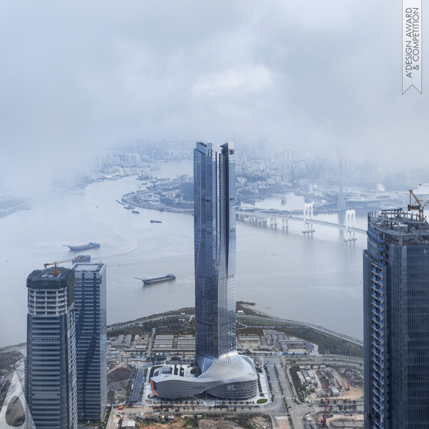 Platinum Architecture, Building and Structure Design Award Winner 2021 Hengqin International Financial Center Office 