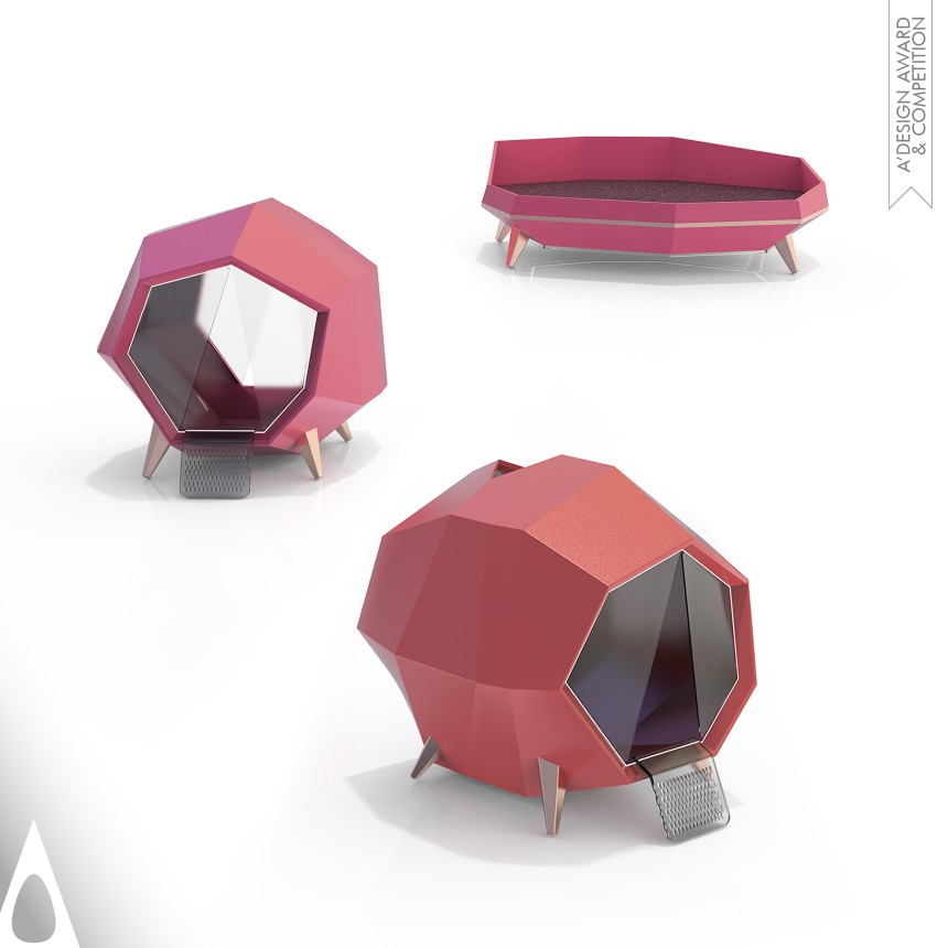 Iron Pet Care, Toys, Supplies and Products for Animals Design Award Winner 2021 Polygon Pet Nest of Intelligence Product 